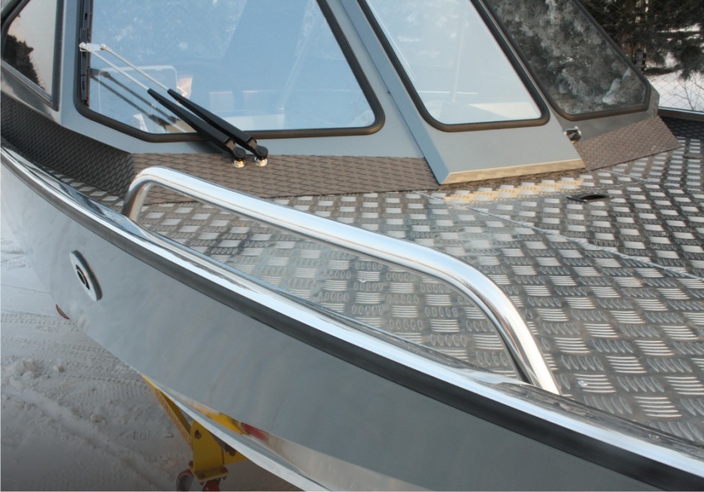Рейлинг для алюминиевого водометного катера Росомаха R6000