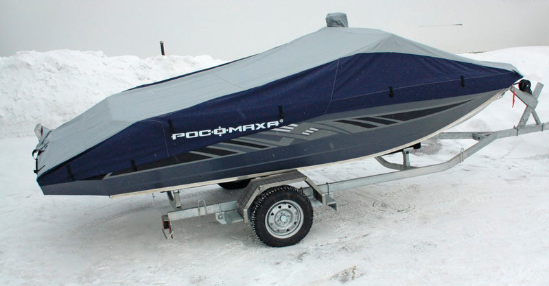  Прицеп лодочный одноосный и тент транспортировочный для алюминиевого водометного катера (катера подвесного водомета, моторной лодки) Росомаха 5100 