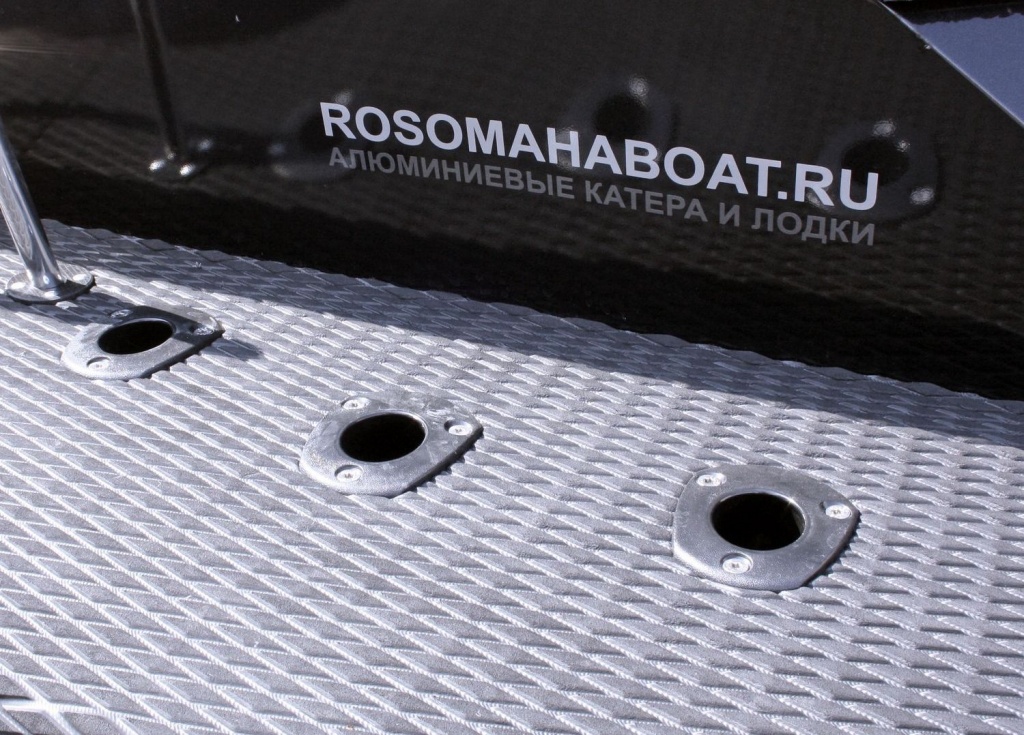 держатель для удилища для алюминиевого водометного катера (катера подвесного водомета, моторной лодки) Росомаха 5100 